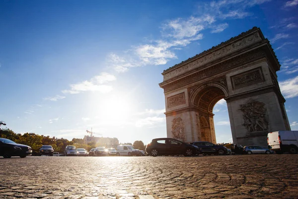 Paris October 2016 Triumphal Arch Etoile Arc Triomphe Monument Designed — 图库照片