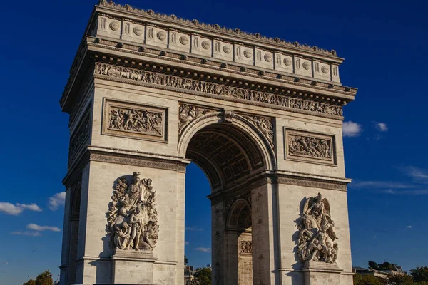 Paris Octobre 2016 Arc Triomphe Etoile Monument Été Conçu Par — Photo