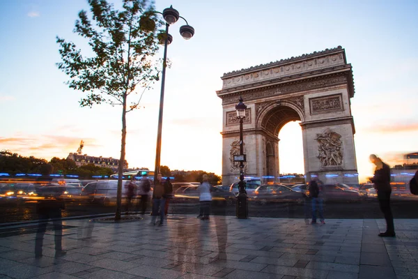 Párizs 2016 Október Diadalív Etoile Diadalív Arc Triomphe Emlékmű Tervezte — Stock Fotó