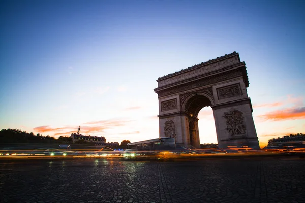 Paris October 2016 Triumphal Arch Etoile Arc Triomphe Monument Designed — 图库照片