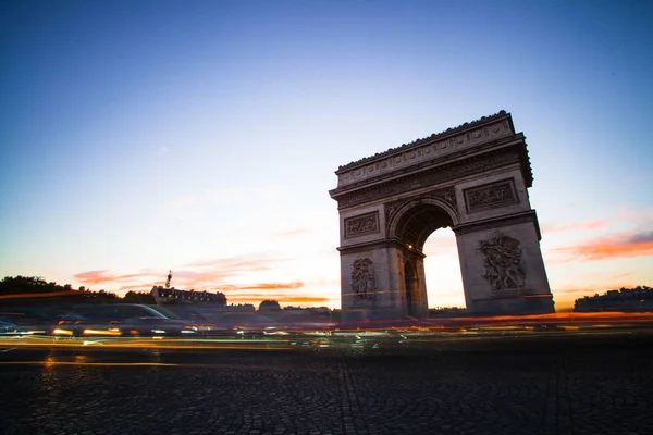 Paris October 2016 Triumphal Arch Etoile Arc Triomphe Monument Designed — 图库照片