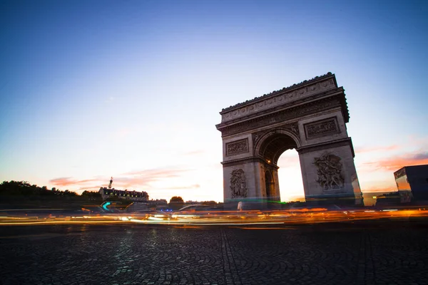 Paris October 2016 Triumphal Arch Etoile Arc Triomphe Monument Designed — 图库照片