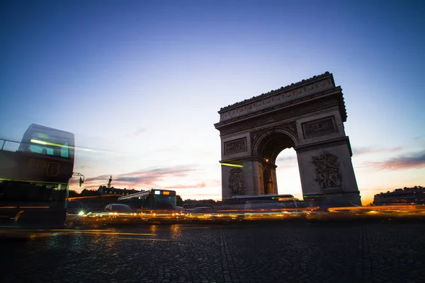 Paris Oktober 2016 Der Triumphbogen Arc Triomphe Das Denkmal Wurde — Stockfoto