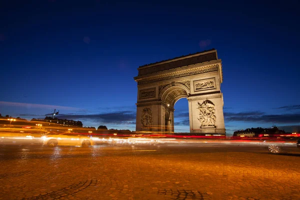 Париж Жовтня 2016 Тріумфальна Арка Etoile Тріумфальна Арка Пам Ятник — стокове фото