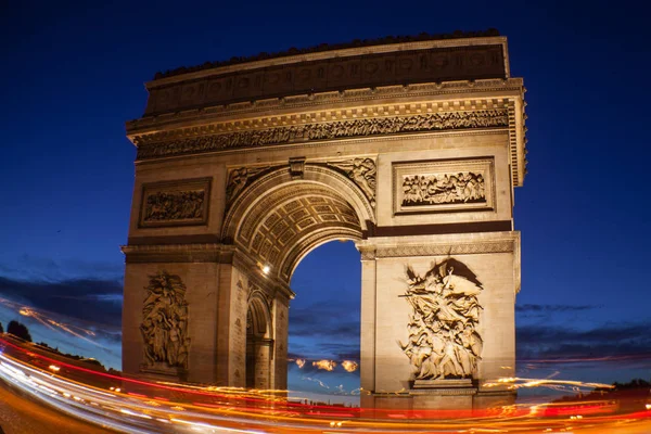 Paris Outubro 2016 Arco Triunfo Etoile Arco Triunfo Monumento Foi — Fotografia de Stock