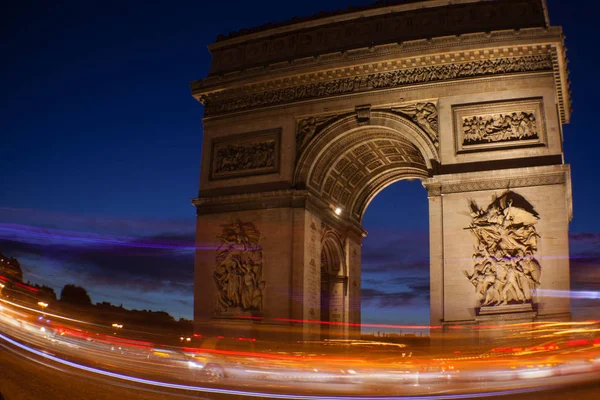 Paris Outubro 2016 Arco Triunfo Etoile Arco Triunfo Monumento Foi — Fotografia de Stock