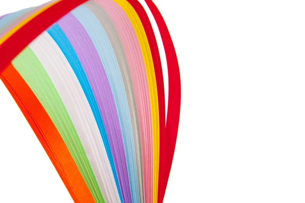 Colourful Paper Kwilling Iosolated White Background — Stock Photo, Image