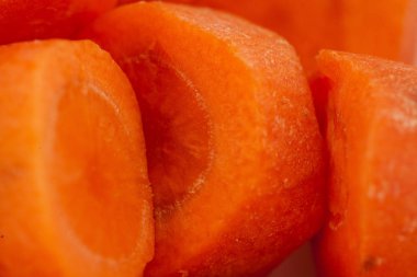 dilimlenmiş havuç makro arkaplanı