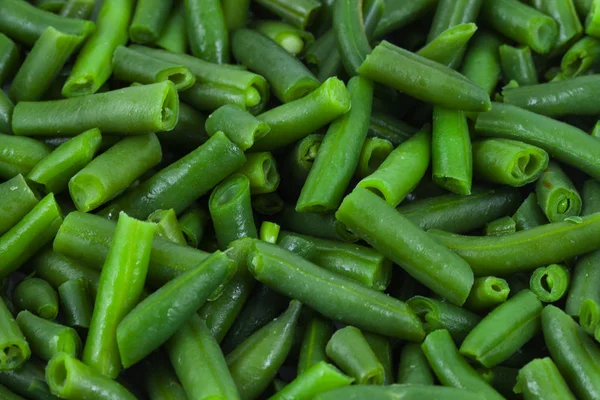 Zelené fazolky textura — Stock fotografie