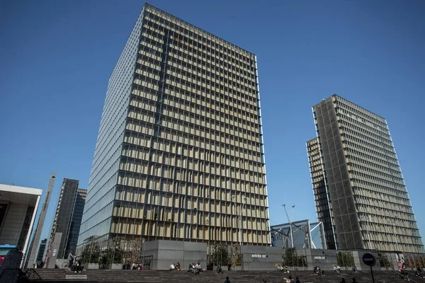 París Francia Octubre 2016 Construido 1995 Emblemático Edificio Cristal Biblioteca —  Fotos de Stock