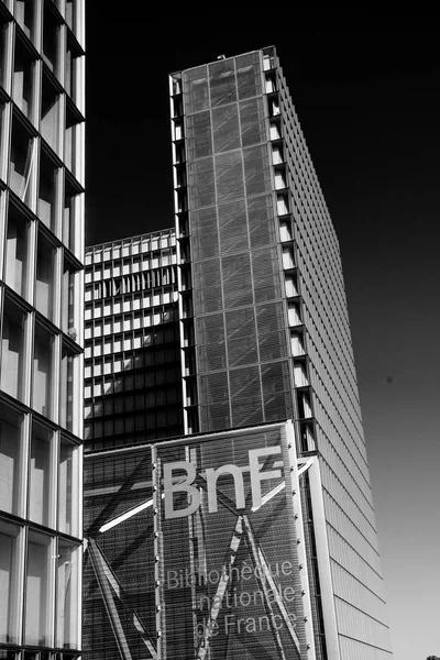 París Francia Octubre 2016 Construido 1995 Emblemático Edificio Cristal Biblioteca —  Fotos de Stock