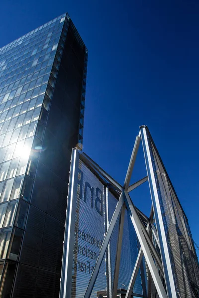 París Francia Octubre 2016 Construido 1995 Emblemático Edificio Cristal Biblioteca —  Fotos de Stock