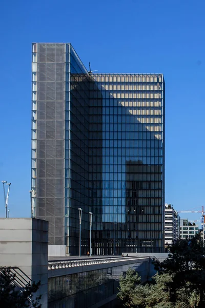 Parigi Francia Ottobre 2016 Costruito Nel 1995 Edificio Storico Vetro — Foto Stock