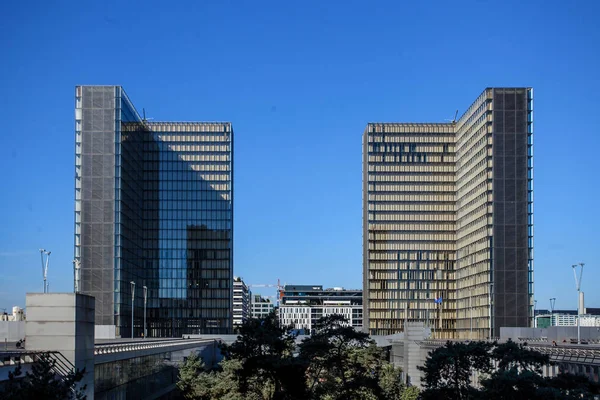 París Francia Octubre 2016 Construido 1995 Emblemático Edificio Cristal Biblioteca —  Fotos de Stock