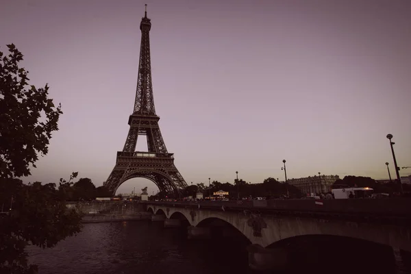 Eiffeltoren Van Rivier Seine Parijs — Stockfoto