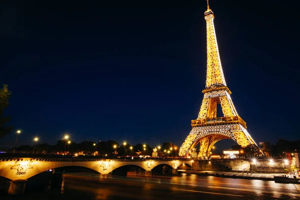 Parigi Ottobre Light Performance Show Ottobre 2016 Parigi Torre Eiffel — Foto Stock