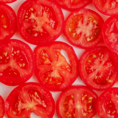 Taze dilimlenmiş domates arka plan - sağlıklı gıda