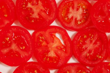 Taze dilimlenmiş domates arka plan - sağlıklı gıda