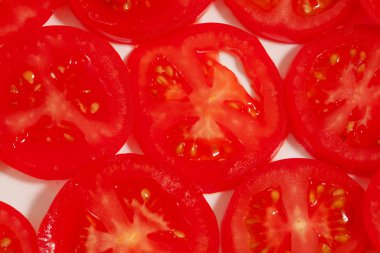 Taze dilimlenmiş domates arka plan - sağlıklı gıda