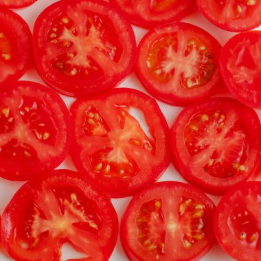 Taze dilimlenmiş domates arka plan - sağlıklı gıda