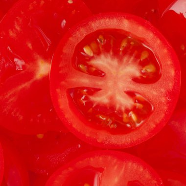 Taze dilimlenmiş domates arka plan - sağlıklı gıda