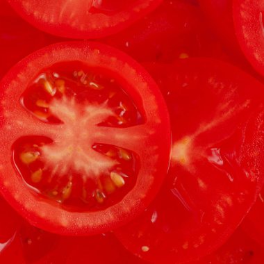 Taze dilimlenmiş domates arka plan - sağlıklı gıda