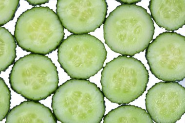 Taze yeşil salatalık arka plan - sağlıklı gıda