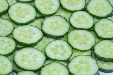 Taze yeşil salatalık arka plan - sağlıklı gıda