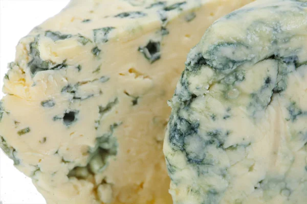 关闭蓝纹奶酪。奶酪背景 — 图库照片