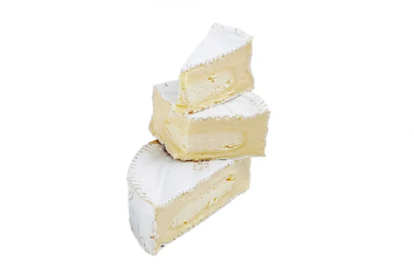 Brie sera izolacji na białym — Zdjęcie stockowe
