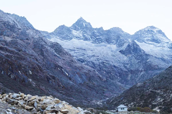 Veduta Delle Montagne Dell Everest Prima Dell Alba — Foto Stock