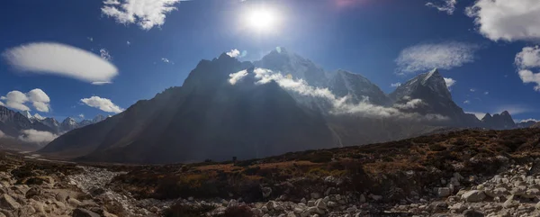 Hegyek Körül Tengboche Everest Area Nepál — Stock Fotó