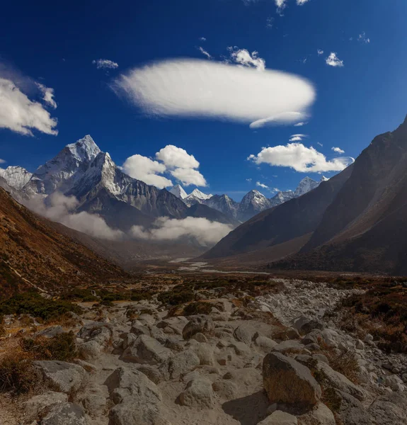 Vue Sur Les Montagnes Autour Tengboche Everest Népal — Photo