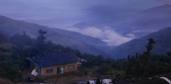 日の出時間のヒマラヤ山脈、ネパール — ストック写真