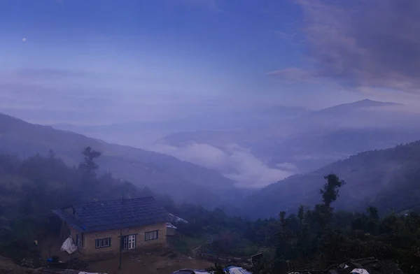 Montagne himalayane all'alba, Nepal — Foto Stock