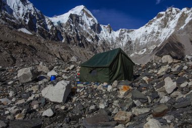 Everest saha kampı trek, nepal. Himalayalar sayısı