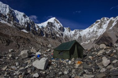 Everest saha kampı trek, nepal. Himalayalar sayısı