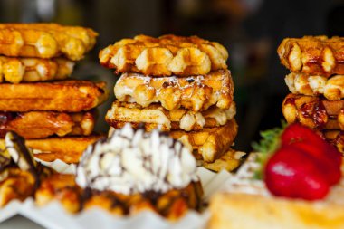 Brüksel Belçika waffle seçimi