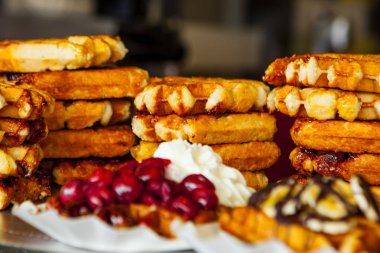 Brüksel Belçika waffle seçimi