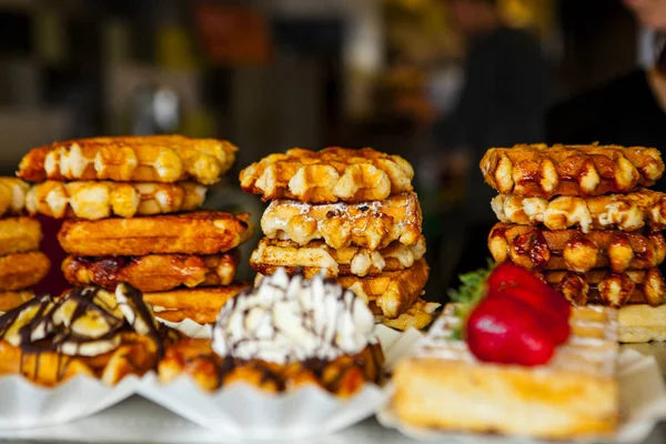 Brüksel Belçika waffle seçimi