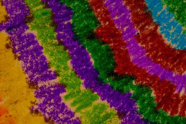 Pastel kalem (petrol kalem) parlak arka çizim, plan