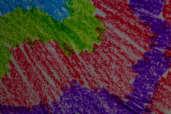 Pastellfärgad penna (olja pen) ljus abstrakt ritning, bakgrund — Stockfoto