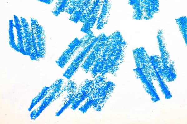 Pastel pluma (pluma de aceite) dibujo abstracto azul, fondo —  Fotos de Stock