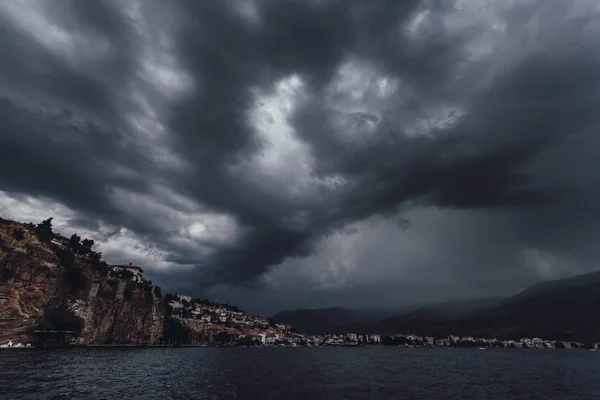 Stormy weather in Ohrid, Makedonia