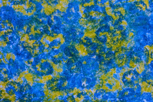 Pastel pen (oil pen) blue and yellow abstract drawing, backgrou — стоковое фото