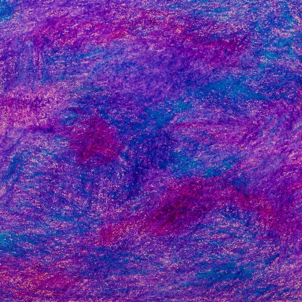 Stylo pastel (stylo à huile) dessin abstrait violet et lilas, noir — Photo