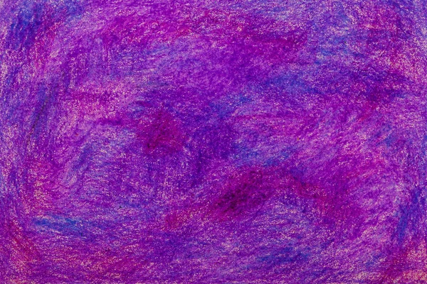 Pluma de pastel (pluma de aceite) dibujo abstracto violeta y lila, backgro —  Fotos de Stock