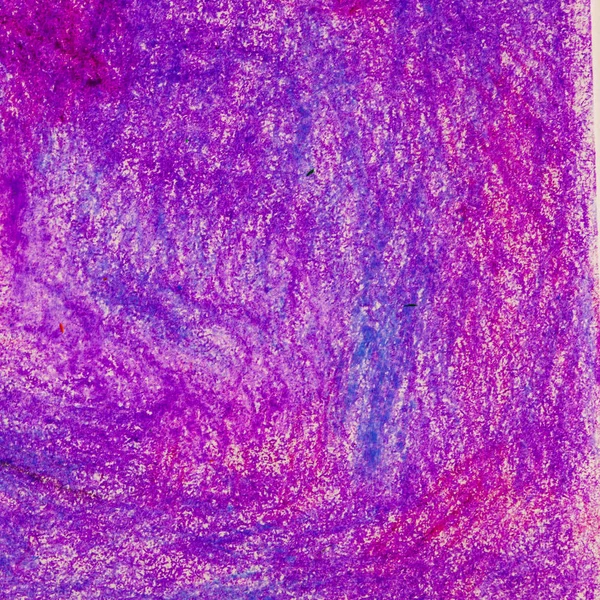 Pluma de pastel (pluma de aceite) dibujo abstracto violeta y lila, backgro — Foto de Stock