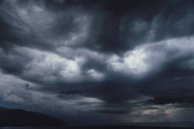 Fırtınalı hava Ohri, Makedonya