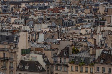 Notre Dame De Paris kulesinden Paris manzarası